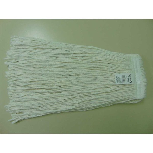 Renown 24 oz. 1 in. 4-Ply White Headband Rayon Cut End Mop Head, 6PK RM-30024HP